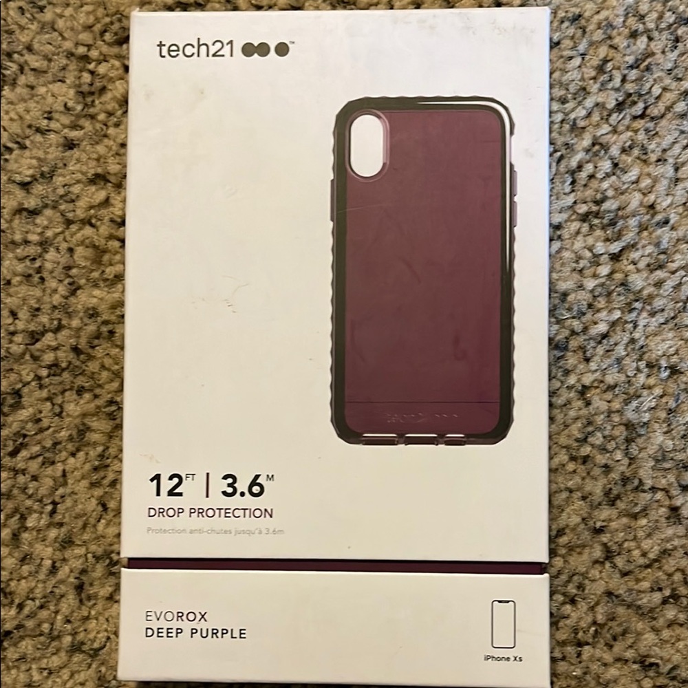 Tech21 Evo Rox Deep Purple iPhone X Case